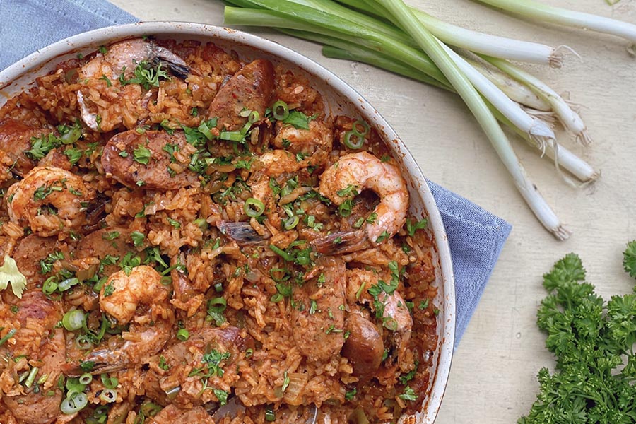 Creole Sausage & Shrimp Jambalaya