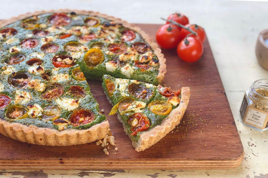Gluten-Free Fennel Ricotta Tomato Tart