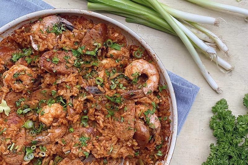 Creole Sausage & Shrimp Jambalaya