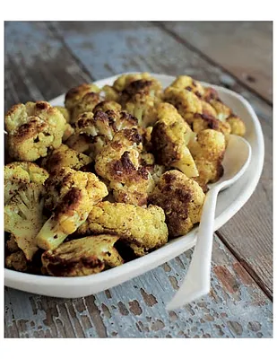Curried Roasted Cauliflower