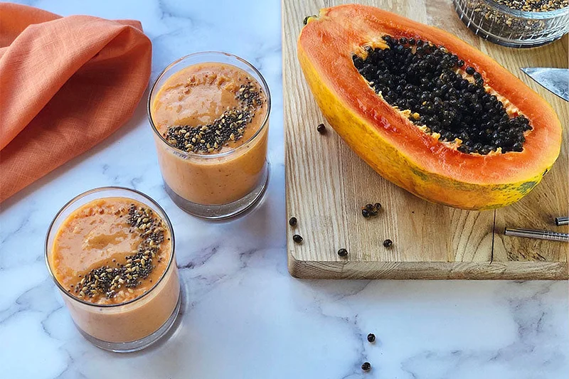 Kashmiri Garam Masala Papaya Smoothie