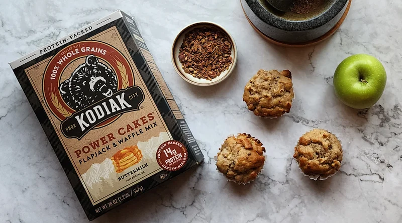 Kodiak Cakes Advieh Apple Muffins