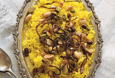 Mummy's Nutty Saffron Rice
