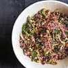 Raw "Couscous" Cauliflower with Almonds, Dried Cherries, and Sumac