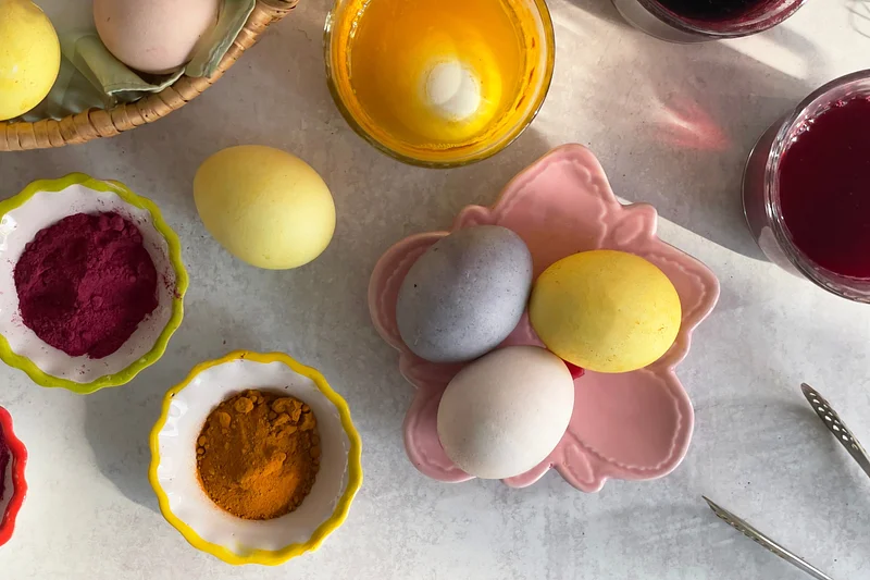 Spice-Dyed Easter Eggs